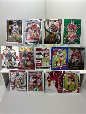 49ers Fred Warner/Nick Bosa w/ Lenoir Pulsar & Mykel Williams rookie Lot of 13